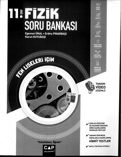 FİZİK SORU BANKASI FEN LİSELERİ İÇİN YKS Fotokopi