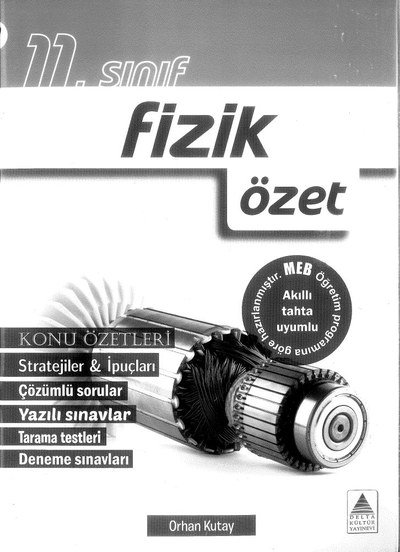 FİZİK ÖZET KONU ÖZETLERİ ÇÖZÜMLÜ SORULAR YKS Fotokopi