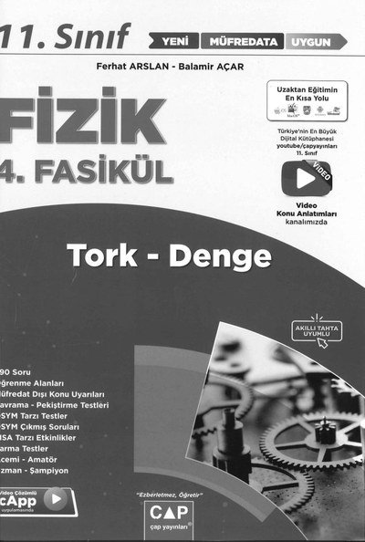 FİZİK 4. FASİKÜL TORK DENGE YKS Fotokopi