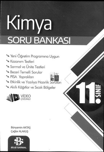 KİMYA SORU BANKASI YKS Fotokopi