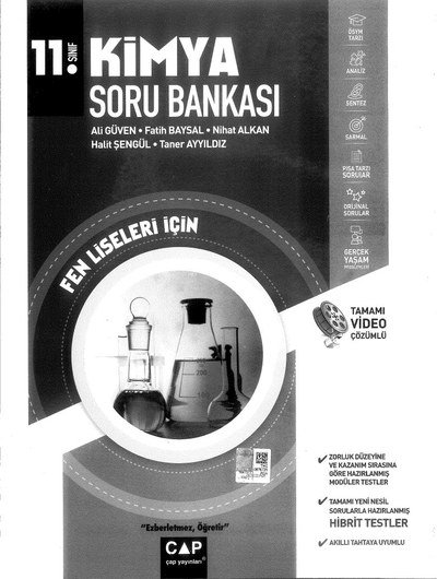 KİMYA SORU BANKASI FEN LİSELERİ İÇİN YKS Fotokopi
