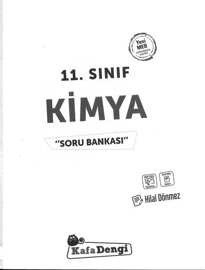 KİMYA SORU BANKASI YKS Fotokopi
