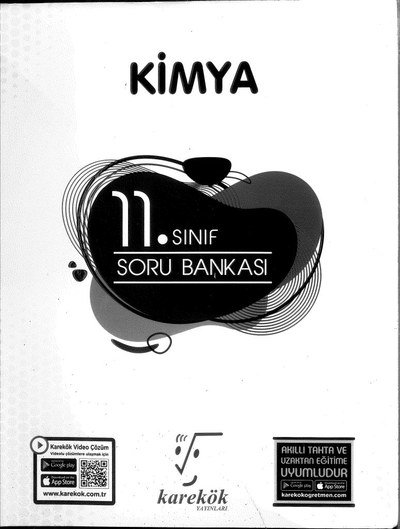 KİMYA SORU BANKASI YKS Fotokopi