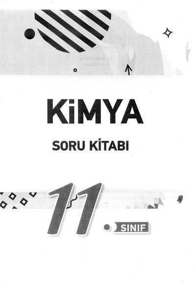 KİMYA SORU KİTABI YKS Fotokopi