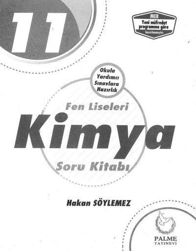 FEN LİSELERİ KİMYA SORU KİTABI YKS Fotokopi