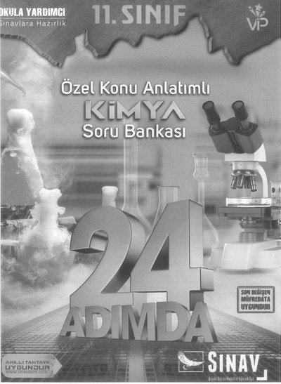 ÖZEL KONU ANLATIMLI KİMYA SORU BANKASI 24 ADIMDA YKS Fotokopi