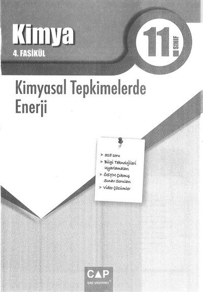 KİMYA 4. FASİKÜL KİMYASAL TEPKİMELERDE ENERJİ YKS Fotokopi