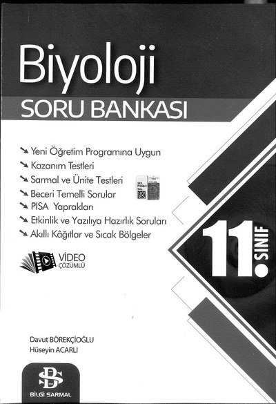 BİYOLOJİ SORU BANKASI YKS Fotokopi