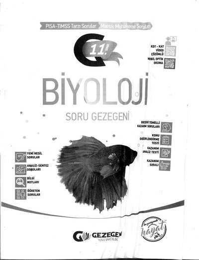 BİYOLOJİ SORU GEZEGENİ YKS Fotokopi
