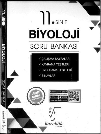 BİYOLOJİ SORU BANKASI YKS Fotokopi