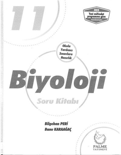 BİYOLOJİ SORU KİTABI YKS Fotokopi