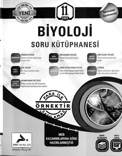 BİYOLOJİ SORU KÜTÜPHANESİ YKS Fotokopi