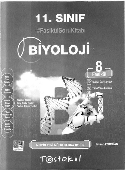 BİYOLOJİ FASİKÜL SORU KİTABI YKS Fotokopi