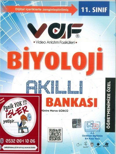BİYOLOJİ AKILLI BANKASI VİDEO ANLATIM FASİKÜLLERİ YKS Fotokopi