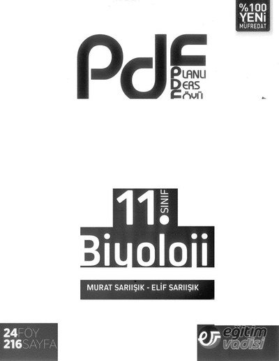 BİYOLOJİ PLANLI DERS FÖYÜ YKS Fotokopi