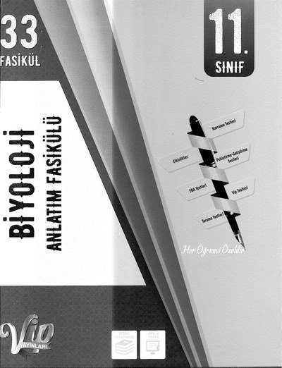 BİYOLOJİ ANLATIM FASİKÜLÜ YKS Fotokopi