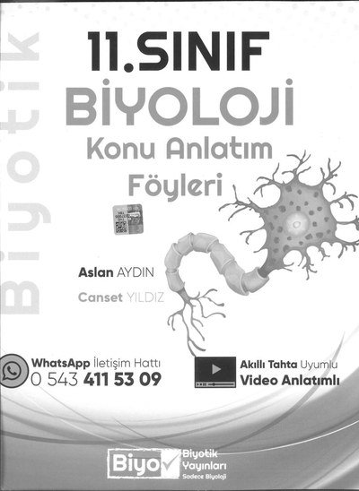 BİYOLOJİ KONU ANLATIM FÖYLERİ YKS Fotokopi
