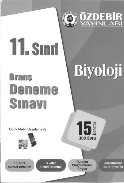 BRANŞ DENEME SINAVI 15 DENEME 300 SORU YKS Fotokopi