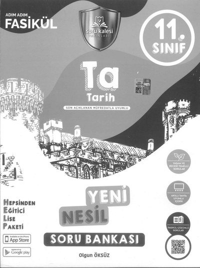 TA TARİH YENİ NESİL SORU BANKASI ADIM ADIM FASİKÜL YKS Fotokopi
