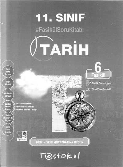 TARİH FASİKÜL SORU KİTABI 6. FASİKÜL YKS Fotokopi