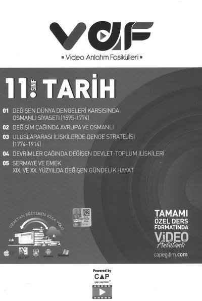 TARİH VİDEO ANLATIM FASİKÜLLERİ YKS Fotokopi