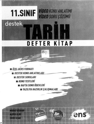 TARİH DEFTER KİTAP KONU ANLATIMI SORU ÇÖZÜMÜ YKS Fotokopi