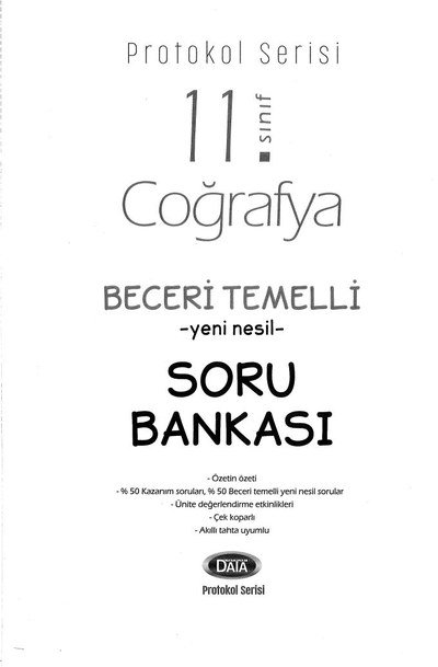 COĞRAFYA BECERİ TEMELLİ YENİ NESİL SORU BANKASI YKS Fotokopi