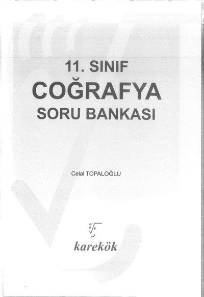 COĞRAFYA SORU BANKASI YKS Fotokopi