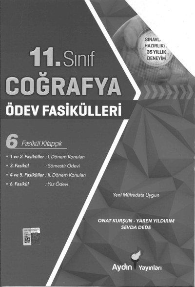 COĞRAFYA ÖDEV FASİKÜLLERİ 6 FASİKÜL KİTAPÇIK YKS Fotokopi