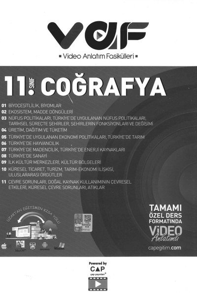 COĞRAFYA VİDEO ANLATIM FASİKÜLLERİ YKS Fotokopi