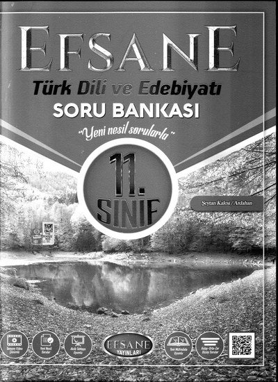 EFSANE TÜRK DİLİ VE EDEBİYATI SORU BANKASI YKS Fotokopi