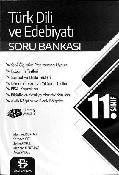 TÜRK DİLİ VE EDEBİYATI SORU BANKASI YKS Fotokopi