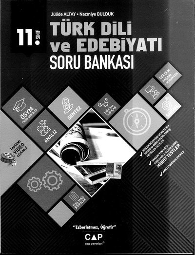 TÜRK DİLİ VE EDEBİYATI SORU BANKASI YKS Fotokopi