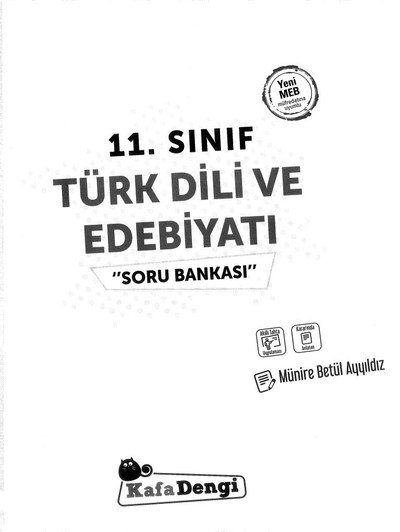 TÜRK DİLİ VE EDEBİYATI SORU BANKASI YKS Fotokopi