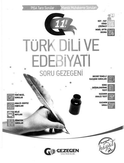 TÜRK DİLİ VE EDEBİYATI SORU GEZEGENİ YKS Fotokopi