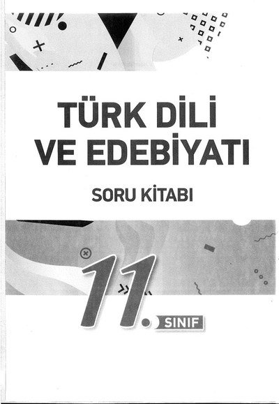TÜRK DİLİ VE EDEBİYATI SORU KİTABI YKS Fotokopi