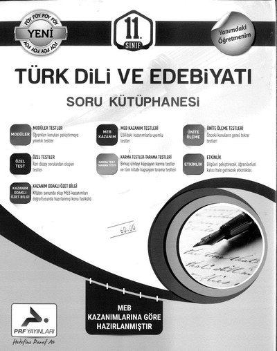 TÜRK DİLİ VE EDEBİYATI SORU KÜTÜPHANESİ YKS Fotokopi