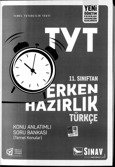 TYT ERKEN HAZIRLIK TÜRKÇE KONU ANLATIMLI SORU BANKASI YKS Fotokopi