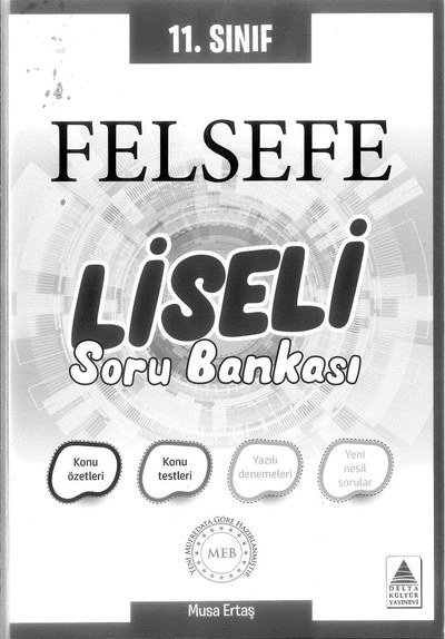 FELSEFE LİSELİ SORU BANKASI YKS Fotokopi
