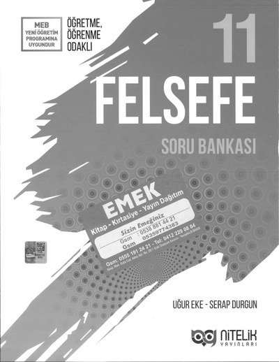 FELSEFE SORU BANKASI YKS Fotokopi