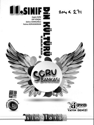 DİN KÜLTÜRÜ VE AHLAK BİLGİSİ SORU BANKASI SİMÜLATÖR YKS Fotokopi