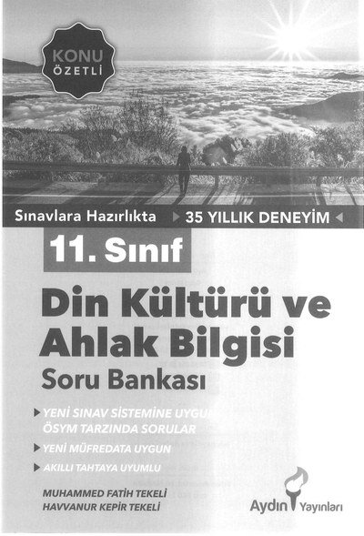 DİN KÜLTÜRÜ VE AHLAK BİLGİSİ SORU BANKASI YKS Fotokopi