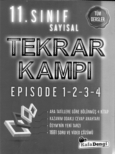 SAYISAL TEKRAR KAMPI EPISODE 1-2-3-4 YKS Fotokopi