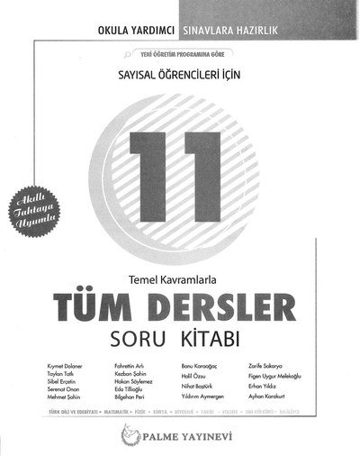 TÜM DERSLER SORU KİTABI TEMEL KAVRAMLARLA YKS Fotokopi