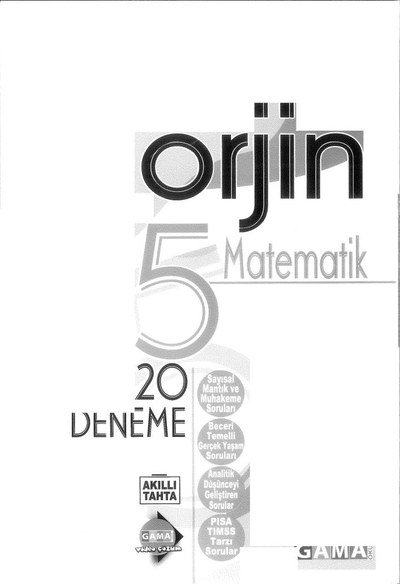 ORJİN MATEMATİK YKS Fotokopi