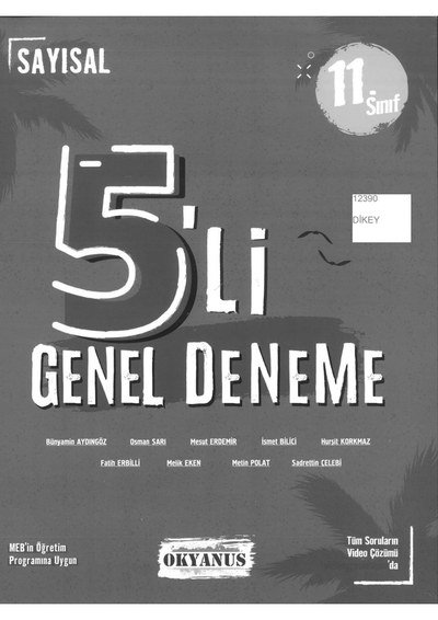5'Lİ GENEL DENEME YKS Fotokopi
