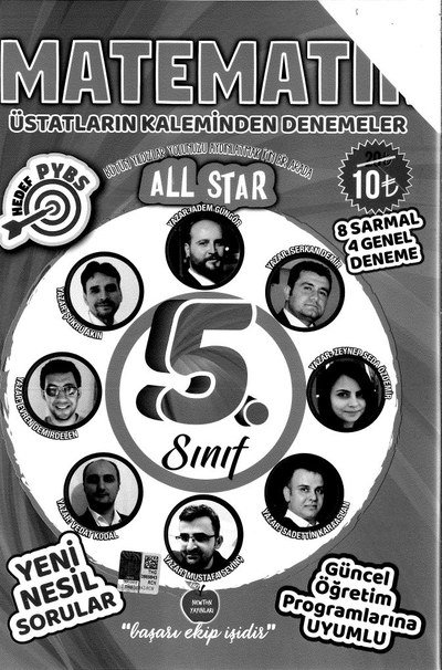 MATEMATİK ÜSTATLARIN KALEMİNDEN DENEMELER YKS Fotokopi