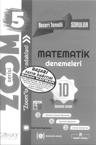 BECERİ TEMELLİ MATEMATİK DENEMELERİ YKS Fotokopi