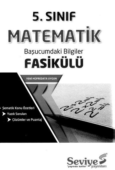 MATEMATİK BAŞUCUMDAKİ BİLGİLER FASİKÜLÜ YKS Fotokopi