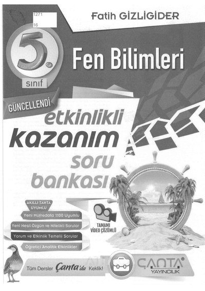 FEN BİLİMLERİ SORU BANKASI YKS Fotokopi